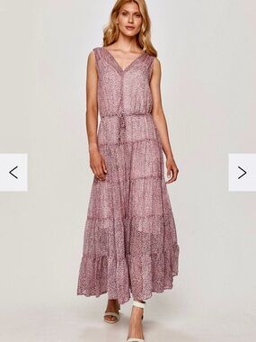 DKNY SHIFT TIERED MAXI DRESS, SZ XS, NWT